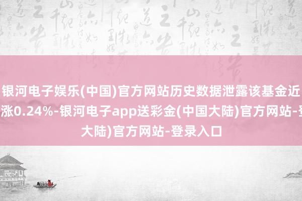 银河电子娱乐(中国)官方网站历史数据泄露该基金近1个月高涨0.24%-银河电子app送彩金(中国大陆)官方网站-登录入口