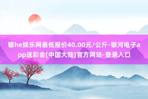 银he娱乐网最低报价40.00元/公斤-银河电子app送彩金(中国大陆)官方网站-登录入口